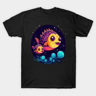 Puffer Fish Mothers Day T-Shirt